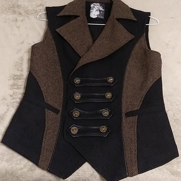 Punk Rave Other - Men's Punk Rave Wool Waistcoat Vest